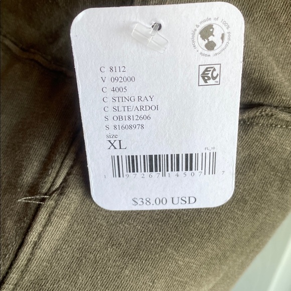 Free People NWT Protagonist WTF Distressed Brown Stretch Cotton Baby Tee Xl - Picture 9 of 12